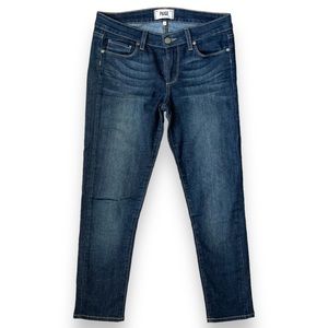 Paige Dark Wash Cropped Skinny Jeans | EUC Size 27